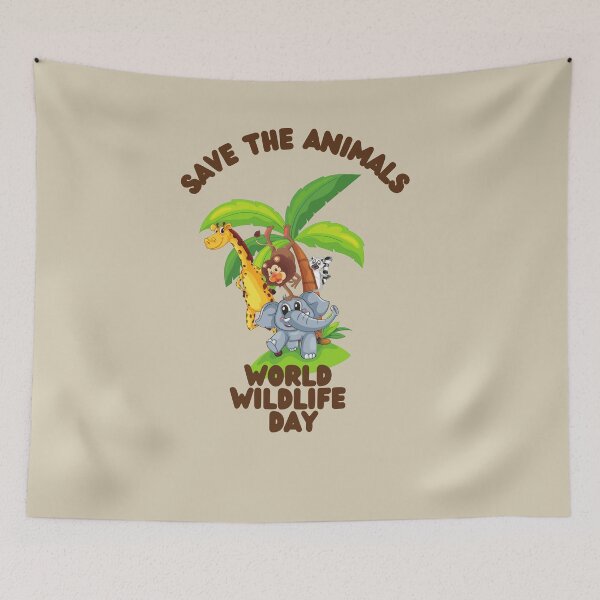 Item preview, World Wildlife Day - Save the Animals designed and sold by MugsAndDuds.