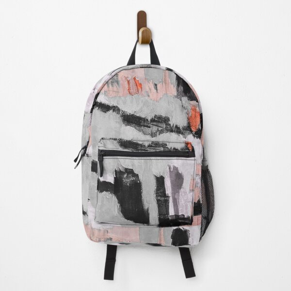 Item preview, Transitional grey grey peach black abstract designed and sold by Marilena Strambu.