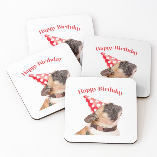 Item preview,  bulldog wishes you a happy birthday designed and sold by JAG2B.