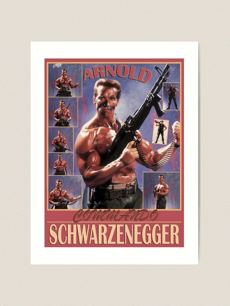 Commando by Arnold Schwarzenegger Movie Poster Art Print for Sale by  KokanBarbarian