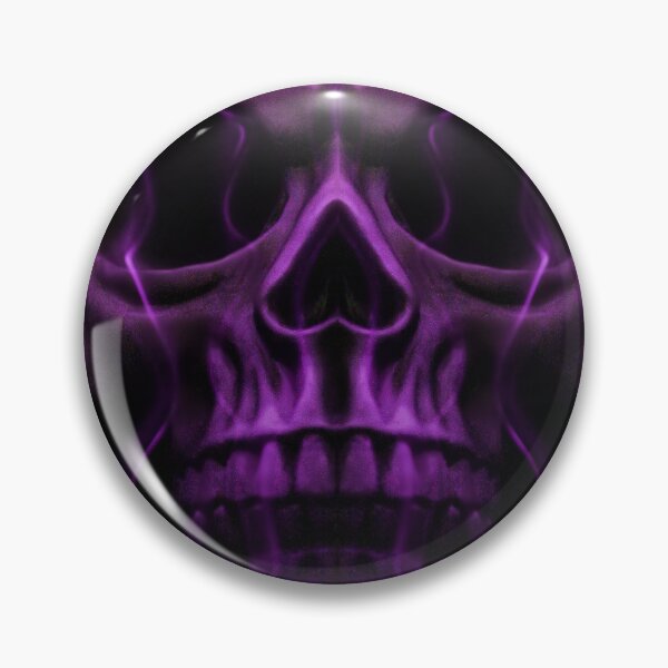 Item preview, Flaming Skull (Purple) designed and sold by Joker-laugh.