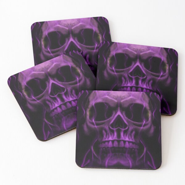 Item preview, Flaming Skull (Purple) designed and sold by Joker-laugh.