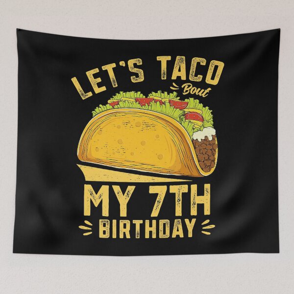 Item preview, 7 Year Old Funny Let's Taco Bout My 7th Birthday Boys Kids Premium T-Shirt designed and sold by wagesuqb.