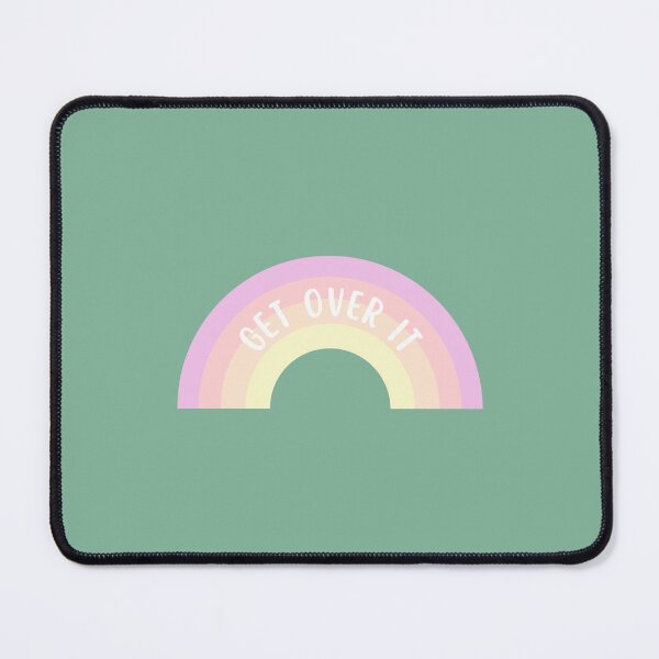 Item preview, GET OVER IT - pastel rainbow designed and sold by Colorful-Inspo.