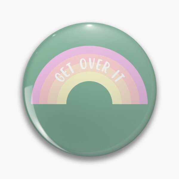 Item preview, GET OVER IT - pastel rainbow designed and sold by Colorful-Inspo.