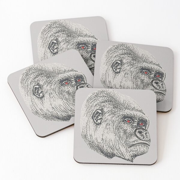 Item preview, Machine embroidery, Embroidered Gorilla, Stitch crafting, unique embroidered art designed and sold by RudolphBarnard.