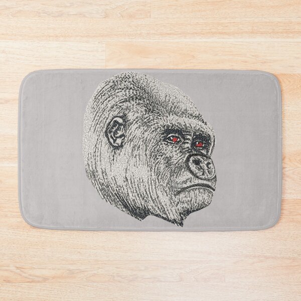 Item preview, Machine embroidery, Embroidered Gorilla, Stitch crafting, unique embroidered art designed and sold by RudolphBarnard.