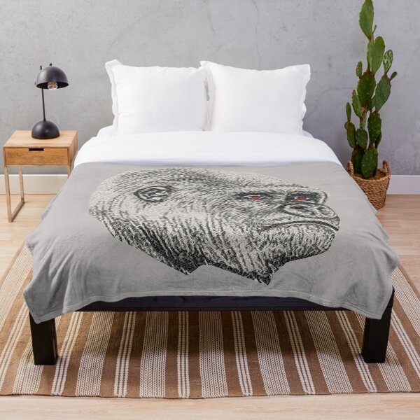 Item preview, Machine embroidery, Embroidered Gorilla, Stitch crafting, unique embroidered art designed and sold by RudolphBarnard.