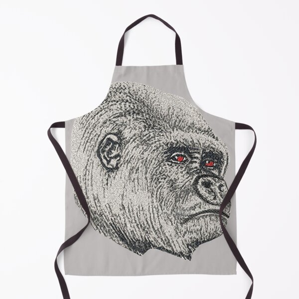 Item preview, Machine embroidery, Embroidered Gorilla, Stitch crafting, unique embroidered art designed and sold by RudolphBarnard.