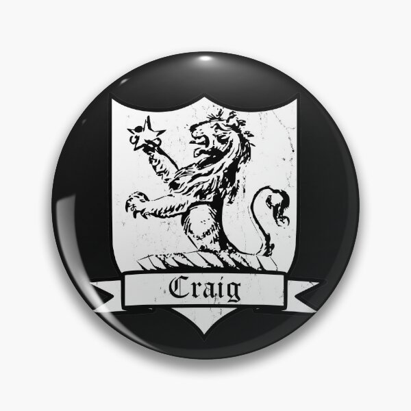 Item preview, Craig Surname Crest designed and sold by BagTown Clans.