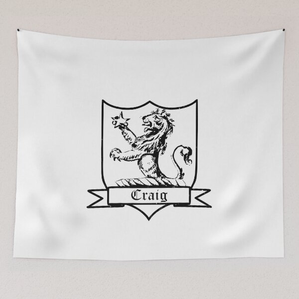 Item preview, Craig Surname Crest designed and sold by BagTown Clans.
