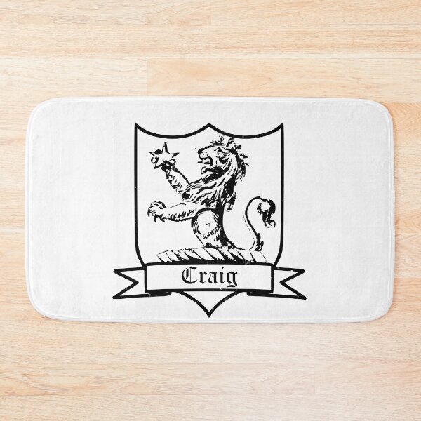 Item preview, Craig Surname Crest designed and sold by BagTown Clans.