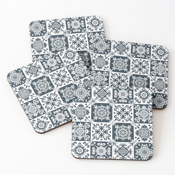 Item preview, Alhambra monochrome contrast tiles designed and sold by Lubo Lubenov.