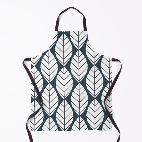 Item preview, Scandinavian monochrome leaves pattern designed and sold by Lubo Lubenov.