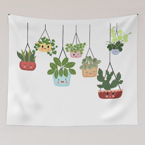 Item preview, Funny and Cute plants in Hanging Planters designed and sold by GraphismNinja.