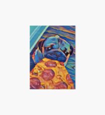 Pizza pug Art Board