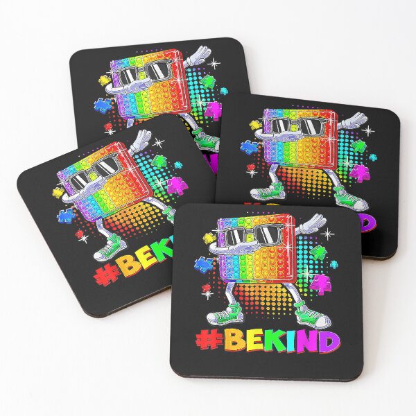 Item preview, Be Kind Dabbing Pop It Puzzle Piece Autism Awareness Boy Kid T-Shirt designed and sold by wagesuqb.
