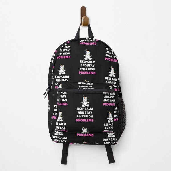Item preview, Keep Calm And Stay Away From Problems: Yoga Unicorn designed and sold by BhavyaBathla.