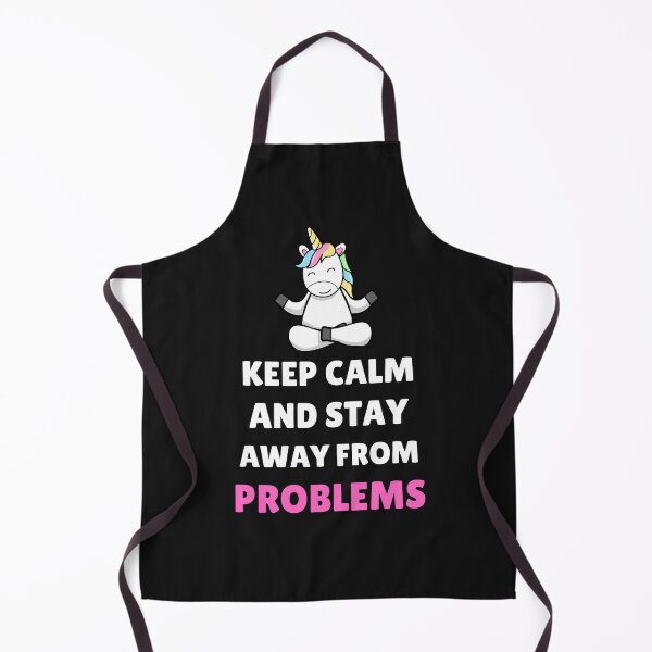 Item preview, Keep Calm And Stay Away From Problems: Yoga Unicorn designed and sold by BhavyaBathla.