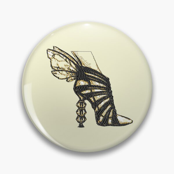 Item preview,  Machine Embroidery, Unique Stiletto, Stitch crafting, unique embroidered art designed and sold by RudolphBarnard.