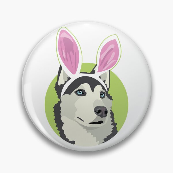 Artikelvorschau, Zeichnung, Osterhund (Husky) entworfen und verkauft von JAG2B.