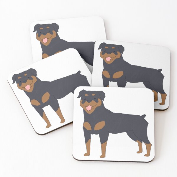 Item preview, Rottweiler dog cute cartoon illustration  designed and sold by Yarafantasyart.