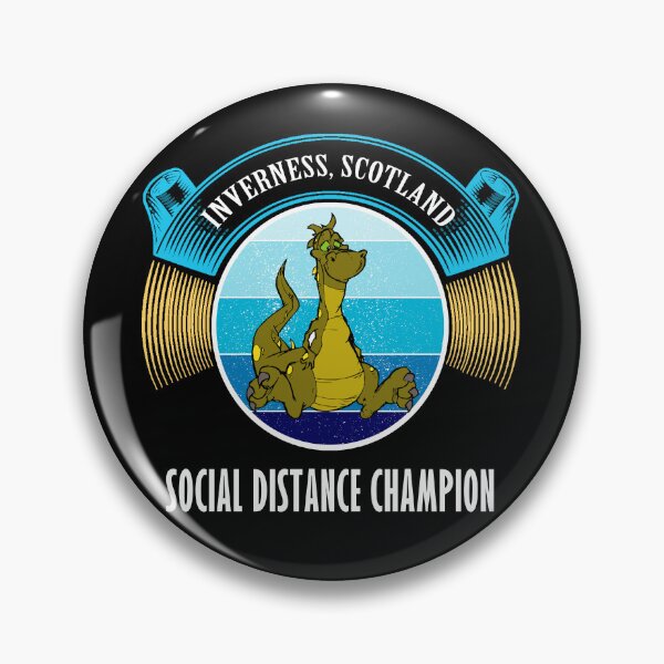 Item preview, Social distance champion - Loch Ness Monster, Inverness, Scotland designed and sold by mmammammira.