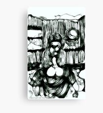 Victoria in Sketch Canvas Print