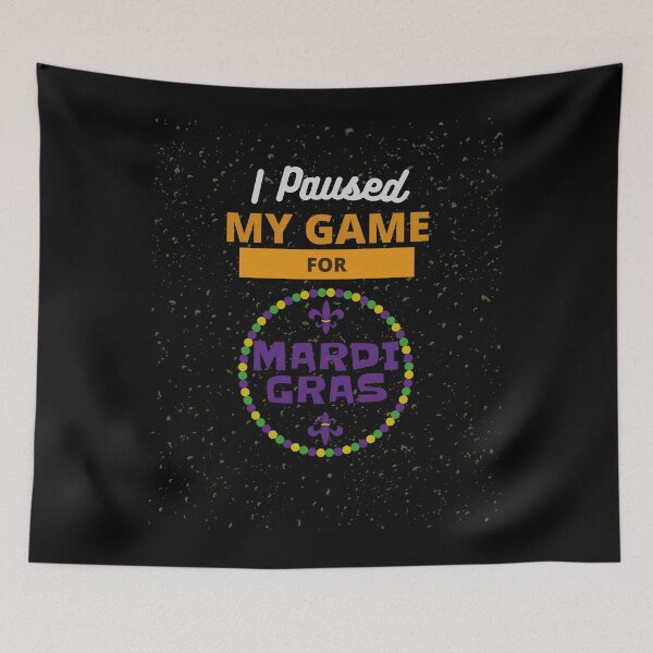 Item preview, I Paused My Game For Mardi Gras Funny Essential T-Shirt designed and sold by WilkDesign.