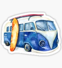 Watercolor kombi Sticker