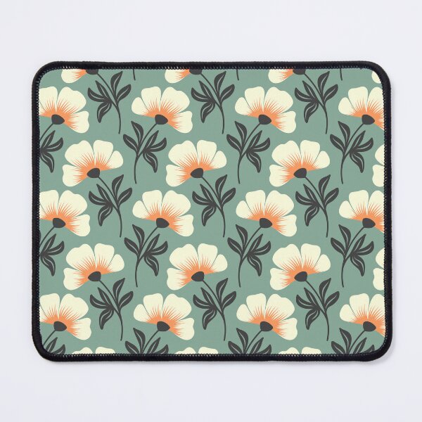 Item preview, 0771 - white flowers pattern designed and sold by RouCouCou.