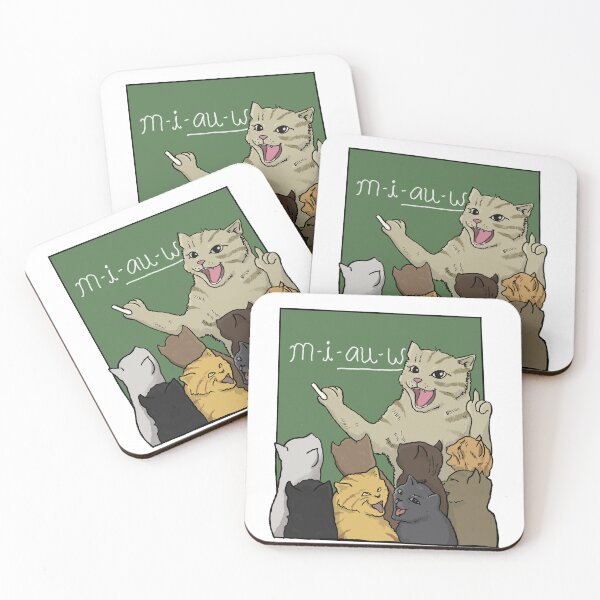 Item preview, Sweet Kittens learn "Miauw" from Cat Teacher designed and sold by Mesyo.