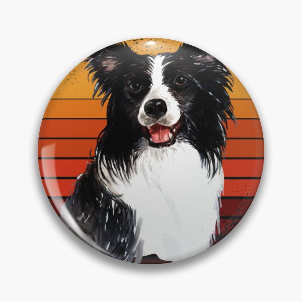 Item preview, Vintage Border collie sunset, dog, dogs, puppy, sheepdog, collie mom gifts designed and sold by Cheeky Companions.