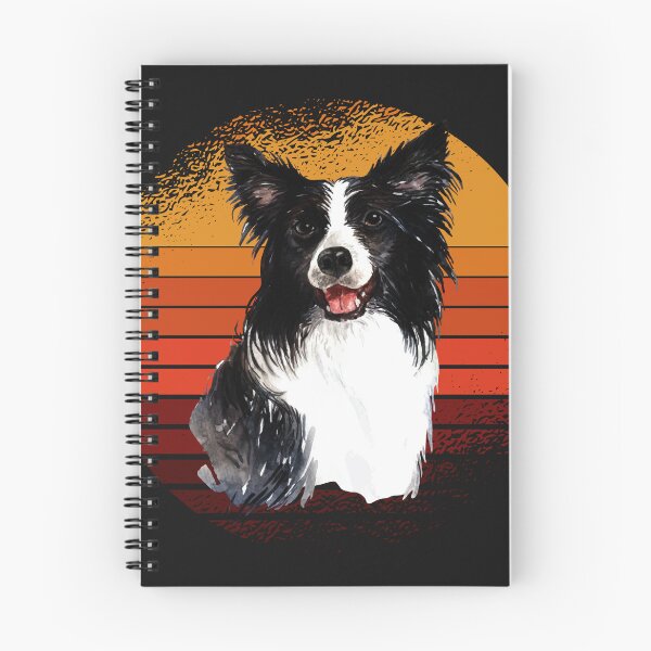 Item preview, Vintage Border collie sunset, dog, dogs, puppy, sheepdog, collie mom gifts designed and sold by Cheeky Companions.