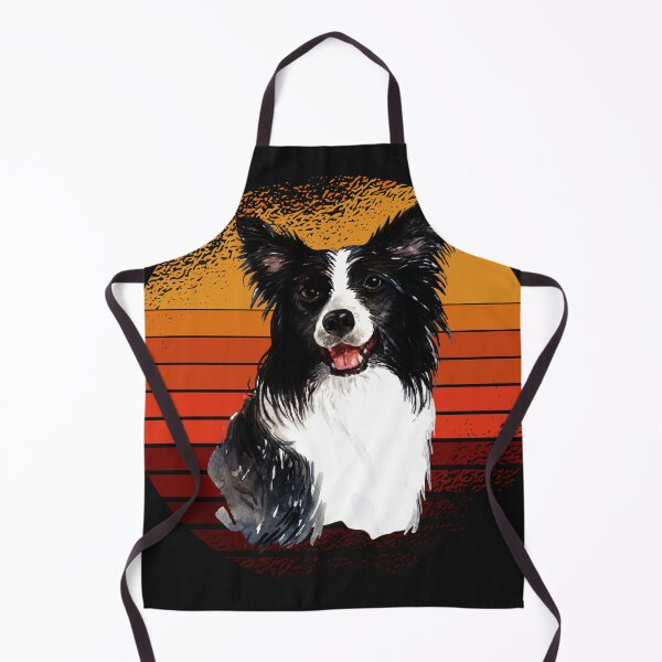 Item preview, Vintage Border collie sunset, dog, dogs, puppy, sheepdog, collie mom gifts designed and sold by Cheeky Companions.