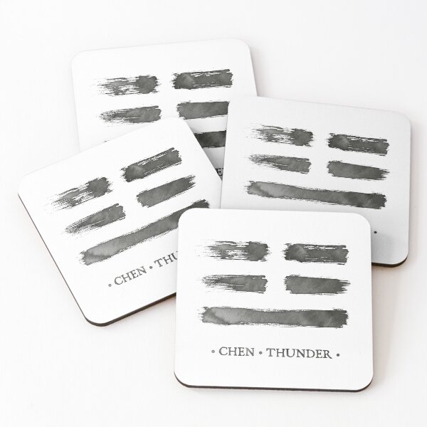 Item preview, Trigram Thunder - Book of Changes - Ink brush designed and sold by zachholmbergart.