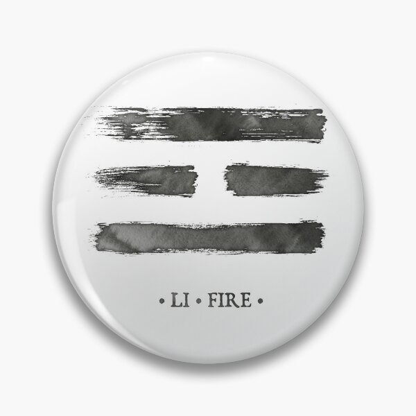 Item preview, Trigram Fire - Book of Changes - Ink brush designed and sold by zachholmbergart.