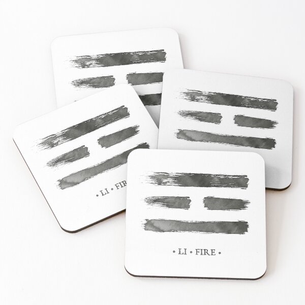 Item preview, Trigram Fire - Book of Changes - Ink brush designed and sold by zachholmbergart.