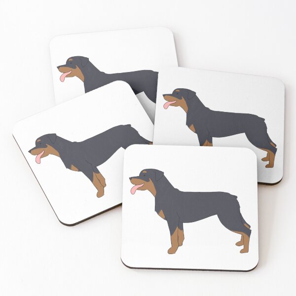 Item preview, Rottweiler dog cute cartoon illustration stranding pose  designed and sold by Yarafantasyart.