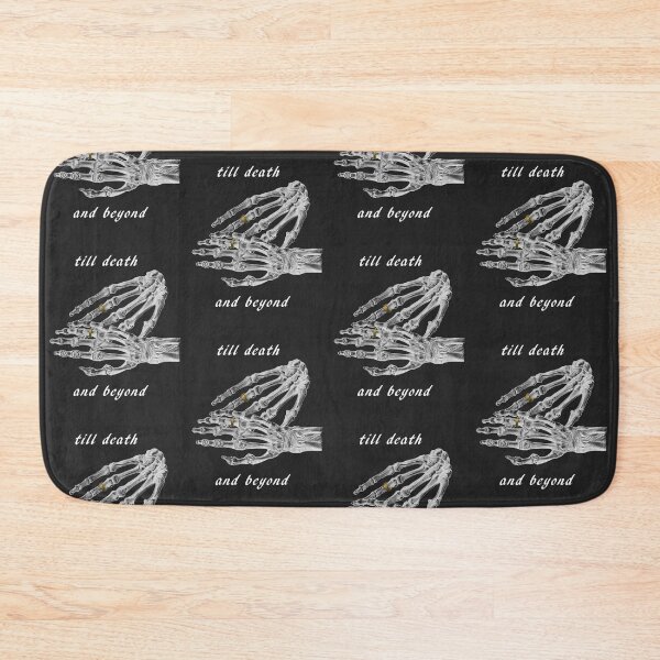 Item preview, Till death and beyond gothic wedding vows (white and anthracite) designed and sold by Madame Memento.