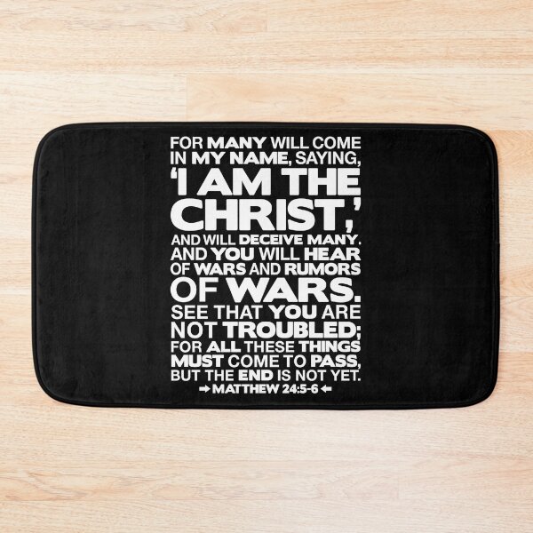 Item preview, Matthew 24:5-6 I am the Christ designed and sold by plushism.