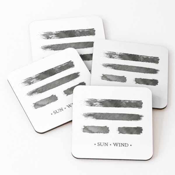 Item preview, Trigram Wind - Book of Changes - Ink brush designed and sold by zachholmbergart.