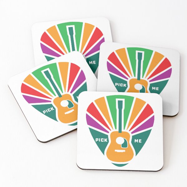 Item preview, Vintage Guitar Pick, Guitarist Retro acoustic guitarra pick me colorful designed and sold by Cheeky Companions.