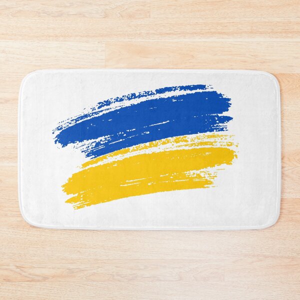 Item preview, UKRAINE BRUSH FLAG BLUE YELLOW BY SUBGIRL designed and sold by SUBGIRL.