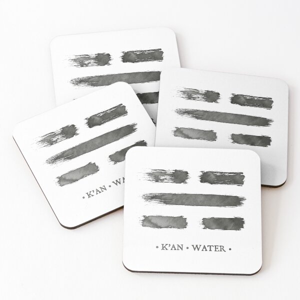 Item preview, Trigram Water - Book of Changes - Ink brush designed and sold by zachholmbergart.