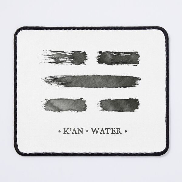 Item preview, Trigram Water - Book of Changes - Ink brush designed and sold by zachholmbergart.