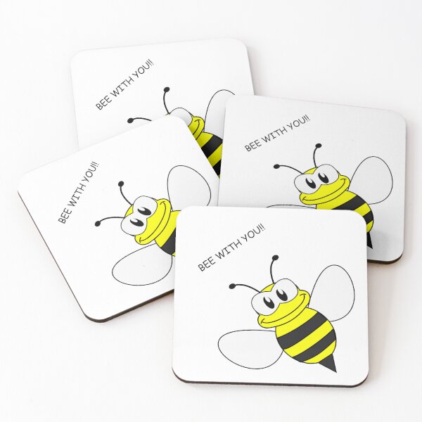 Item preview, Bee Be with you funny cute cartoon  designed and sold by Panya-Design.