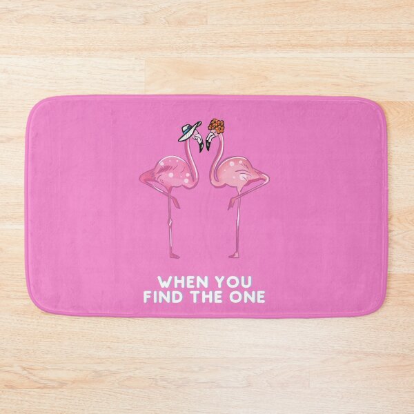 Item preview, When You Find The One Pink Flamingo Love Birds Design designed and sold by CreativNode.