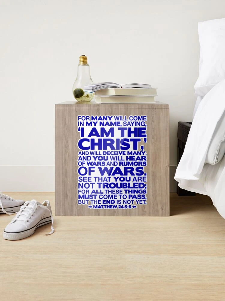 Matthew 24:5-6 I am the Christ Sticker for Sale by plushism