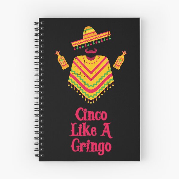Item preview, Cinco Like A Gringo - Funny Cinco De Mayo Mexican Cliches designed and sold by Happy Puppy Print On Demand.